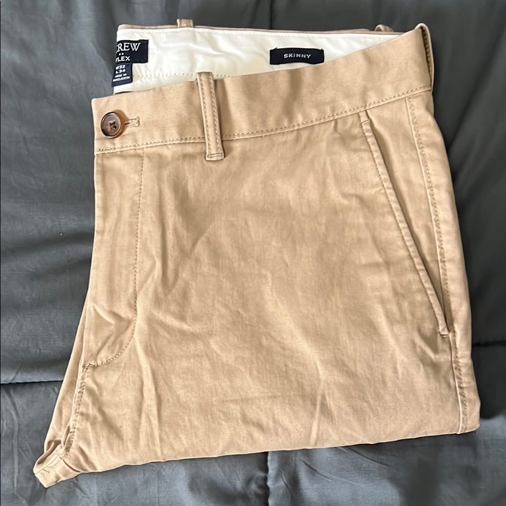 JCrew Factory Skinny Fit Flex Chino Size 32